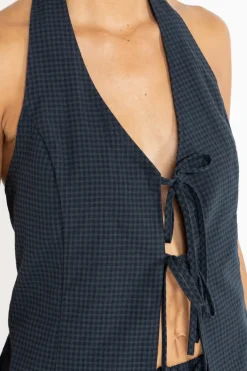 Women Rhythm Louise Check Halter Top