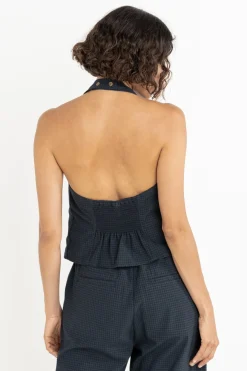 Women Rhythm Louise Check Halter Top