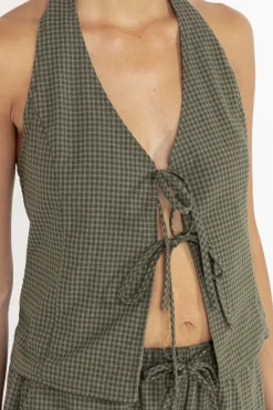 Women Rhythm Louise Check Halter Top
