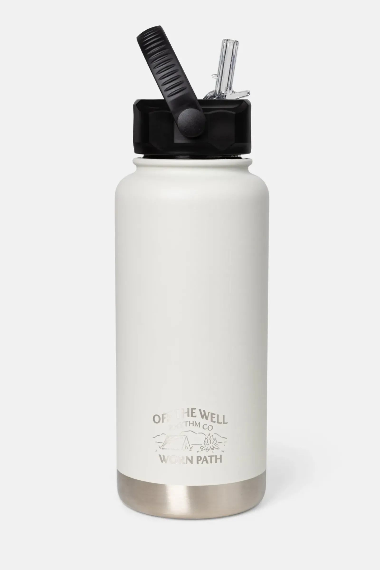 Rhythm Pargo Worn Path 950ml Bottle w/ Straw Bone White