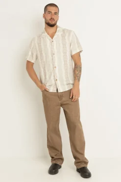 Rhythm Pineapple Stripe Ss Shirt