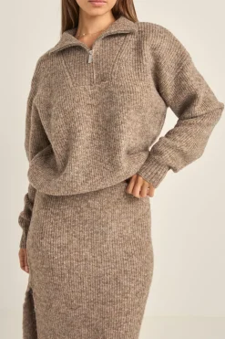 Women Rhythm Quinn Zip Knit