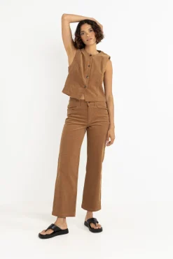 Women Rhythm Ranch High Waist Corduroy Pant