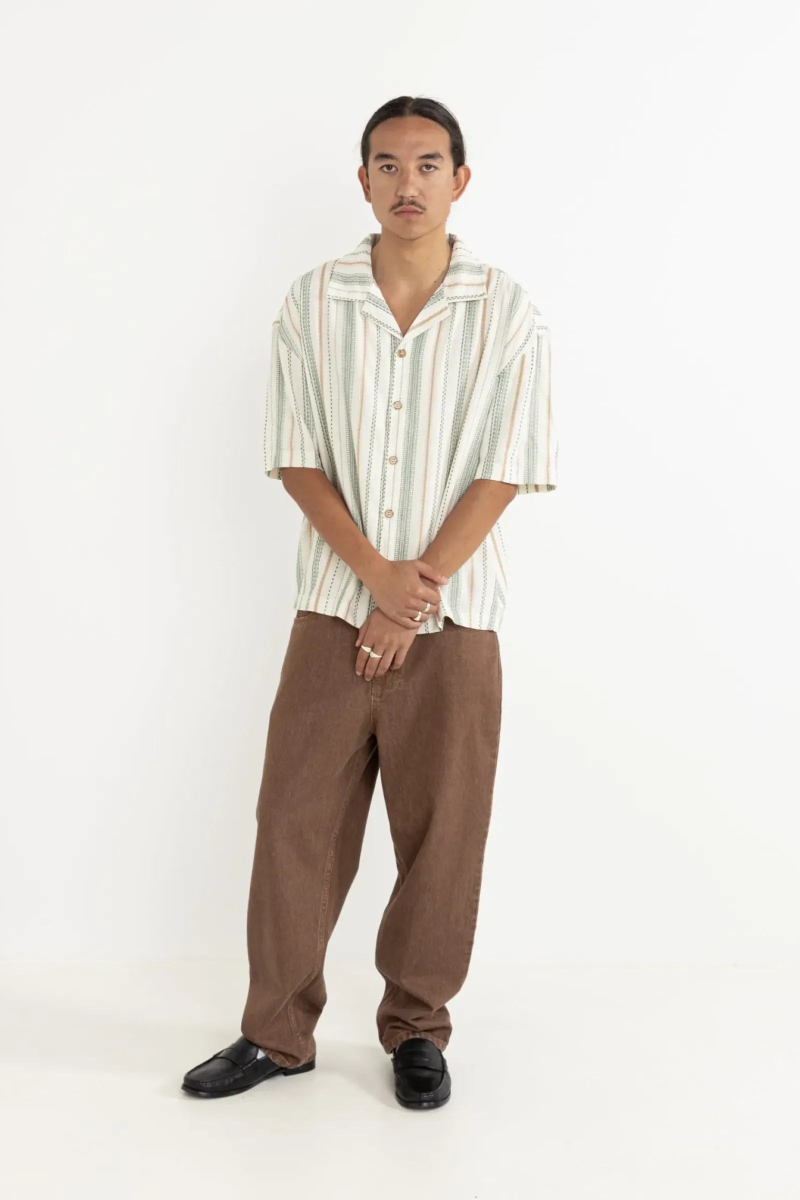 Rhythm Relaxed Stripe Ss Shirt