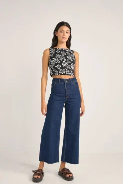 Women Rhythm Roselle Tie Back Top Roselle Floral