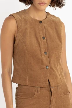 Women Rhythm Sadie Corduroy Vest