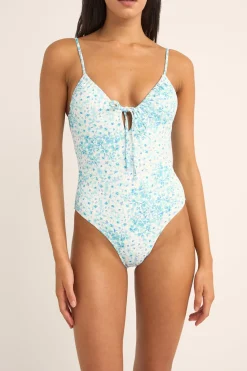 Women Rhythm Serenity Floral Tie Front One Piece