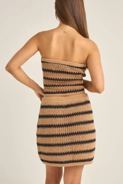 Women Rhythm Sol Stripe Strapless Knit Top