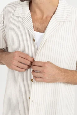 Rhythm Stripe Exchange Relaxed Ss Shirt