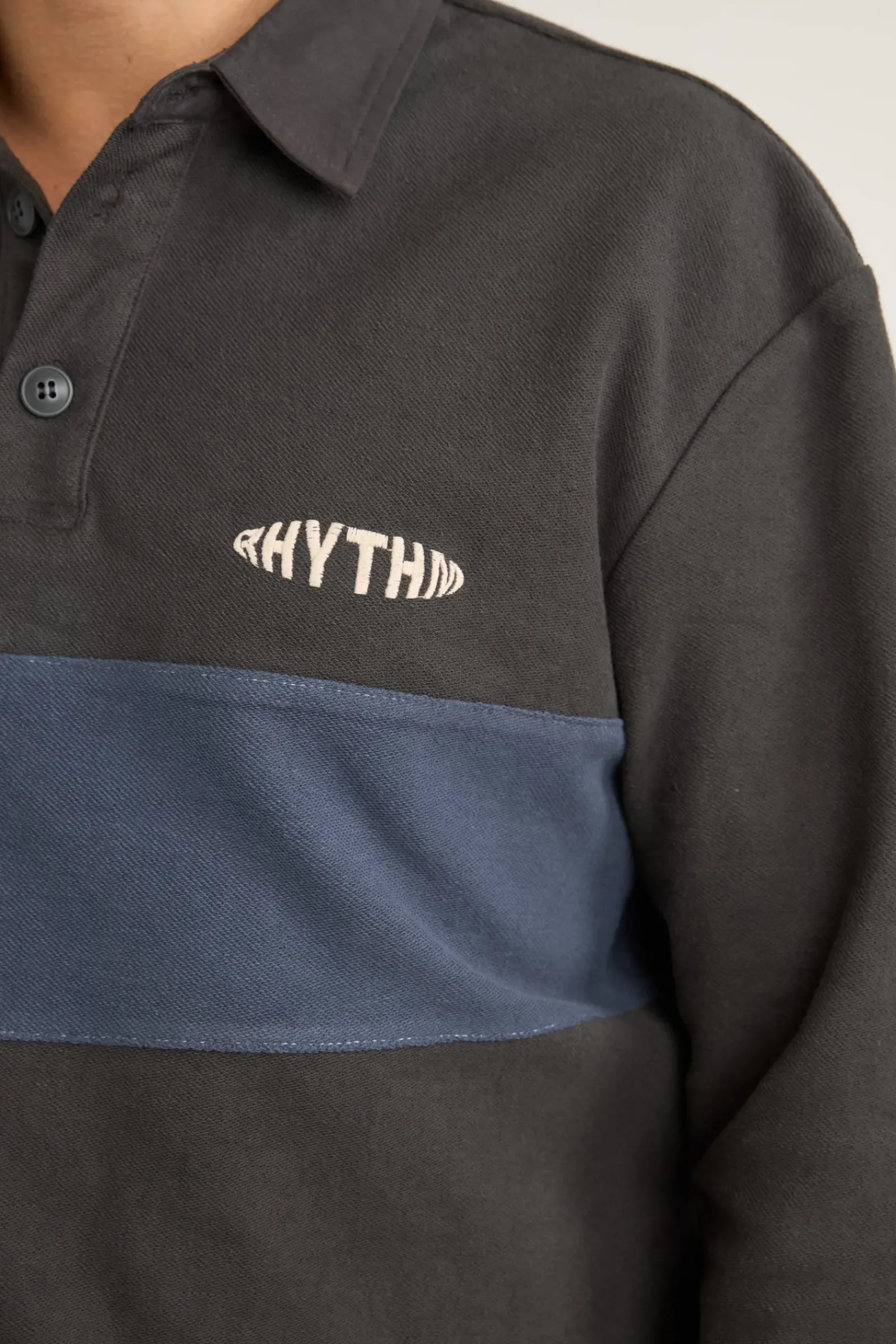 Rhythm Terry Vintage Ls Rugby Shirt