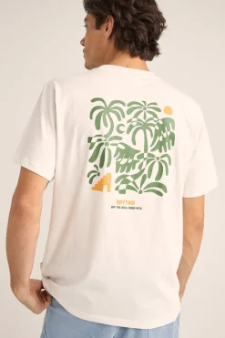 Rhythm Trees Ss T-Shirt Vintage White