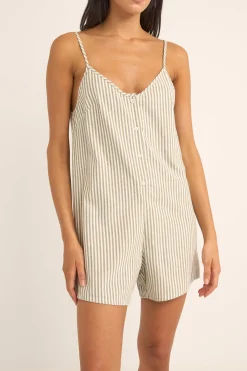 Women Rhythm Valley Stripe Adjustable Romper