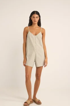 Women Rhythm Valley Stripe Adjustable Romper