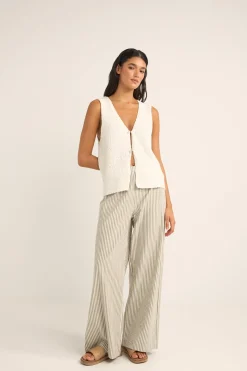 Women Rhythm Valley Stripe Wide Leg Pant