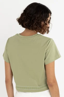 Women Rhythm Vintage Floral Crop Tee