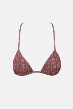 Women Rhythm Vintage Floral Slide Tri Top