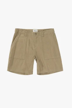 Rhythm Worn Path Textured Linen Short