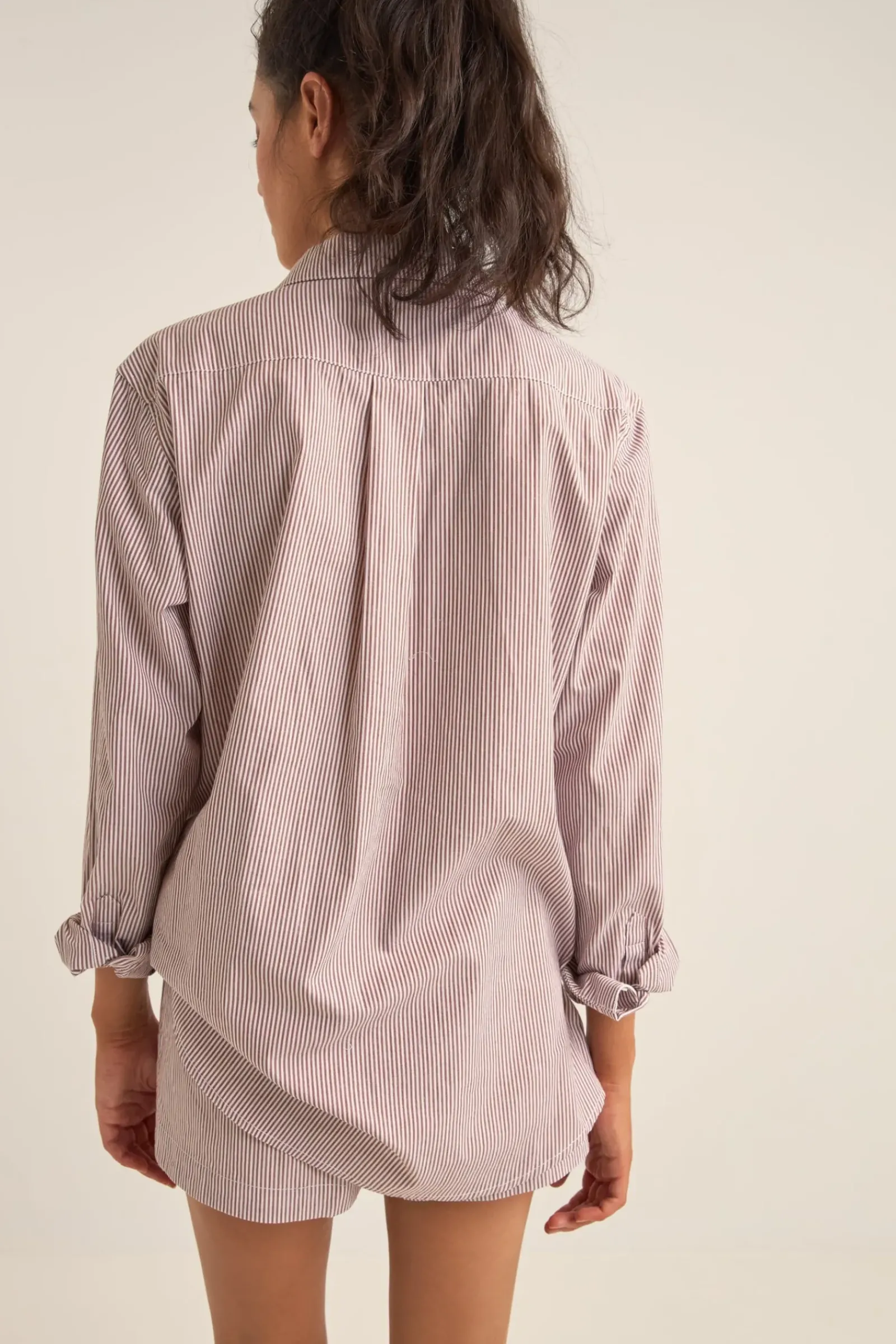 Women Rhythm Zephyr Stripe Beach Shirt